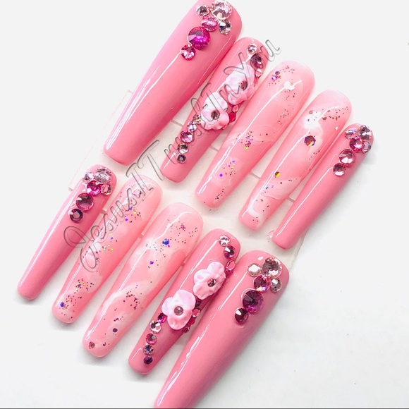 BRIGHTNESS-  XXL BALLERINA PRESS ON NAILS - Picture 11 of 13